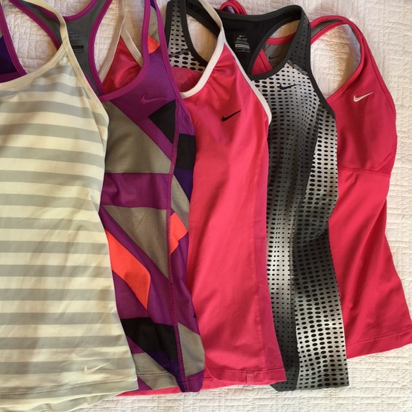 Nike Tops - 5 NIKE tops MEDIUM BUNDLE